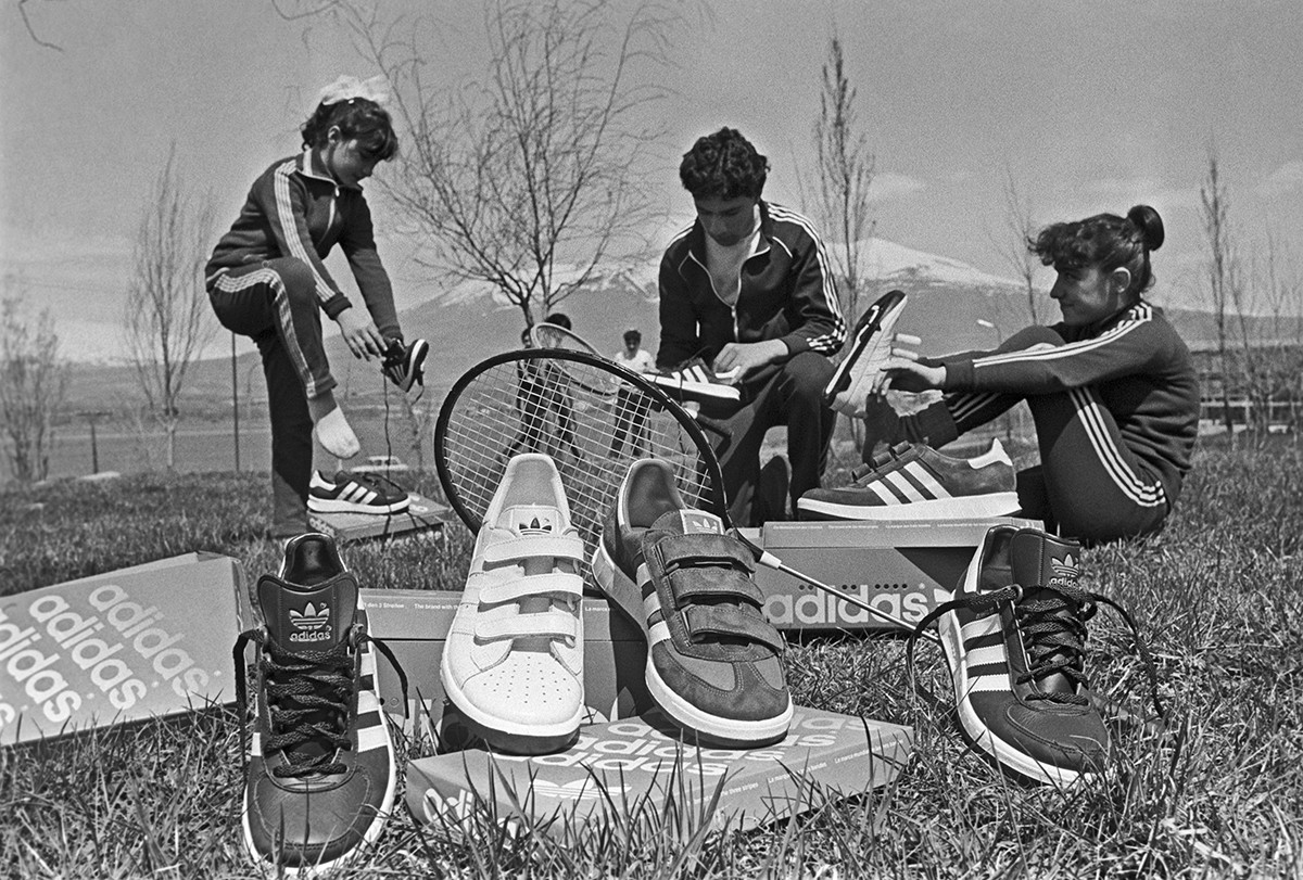 Soviet МОСКВА sneakers; The USSR alternative to the Adidas